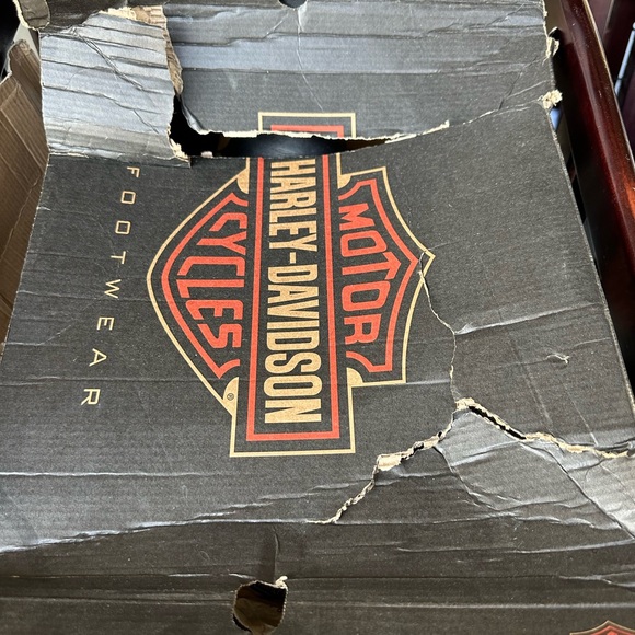 Harley-Davidson Darren eagle black boots damaged box perfect condition size 11.5 - Picture 7 of 7